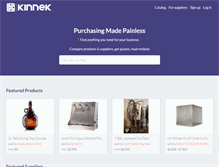 Tablet Screenshot of kinnek.com